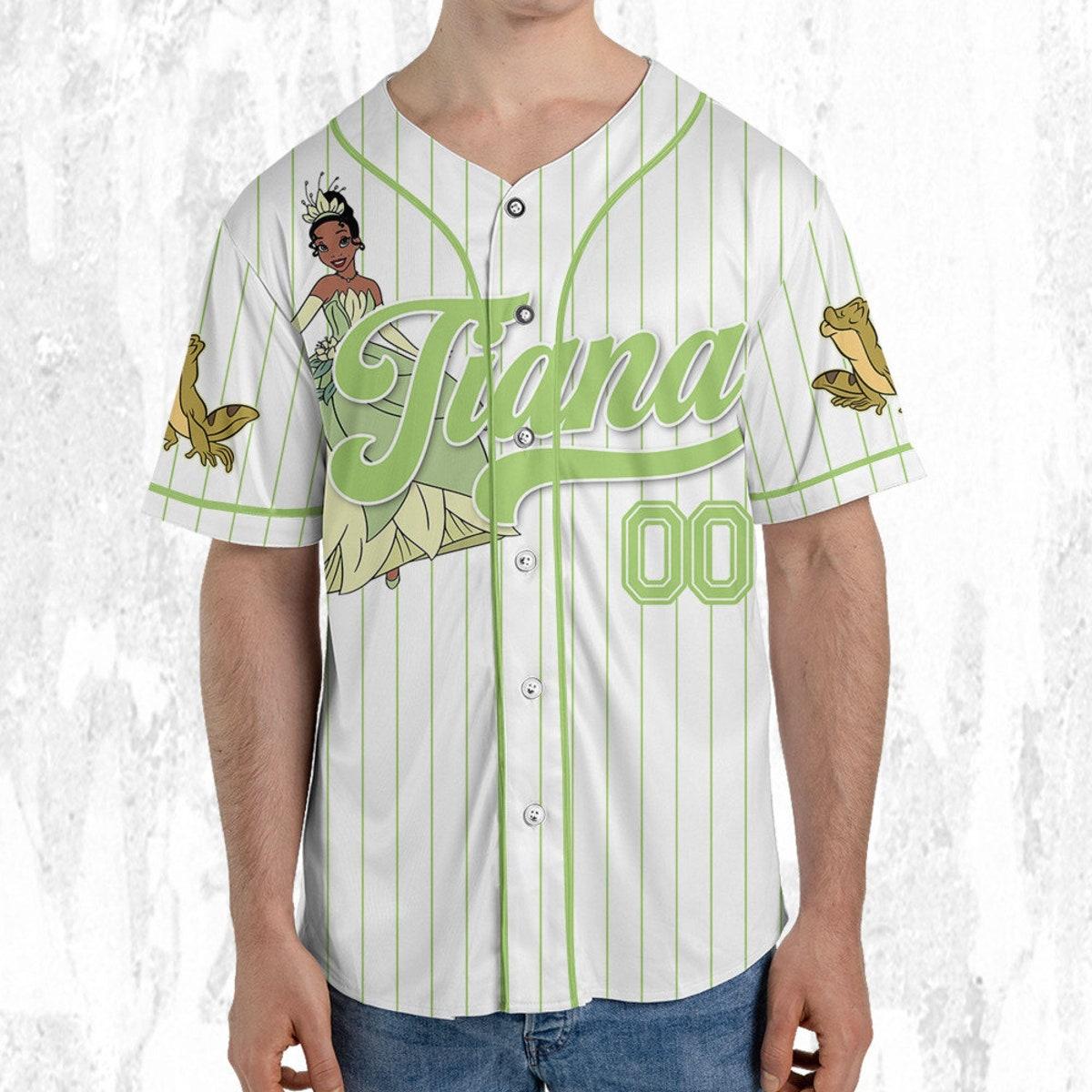 Mckenzieshoponline Disney Princess Tiana Princess And The Frog Simple Personalized Baseball Jersey For Fans - Image 6