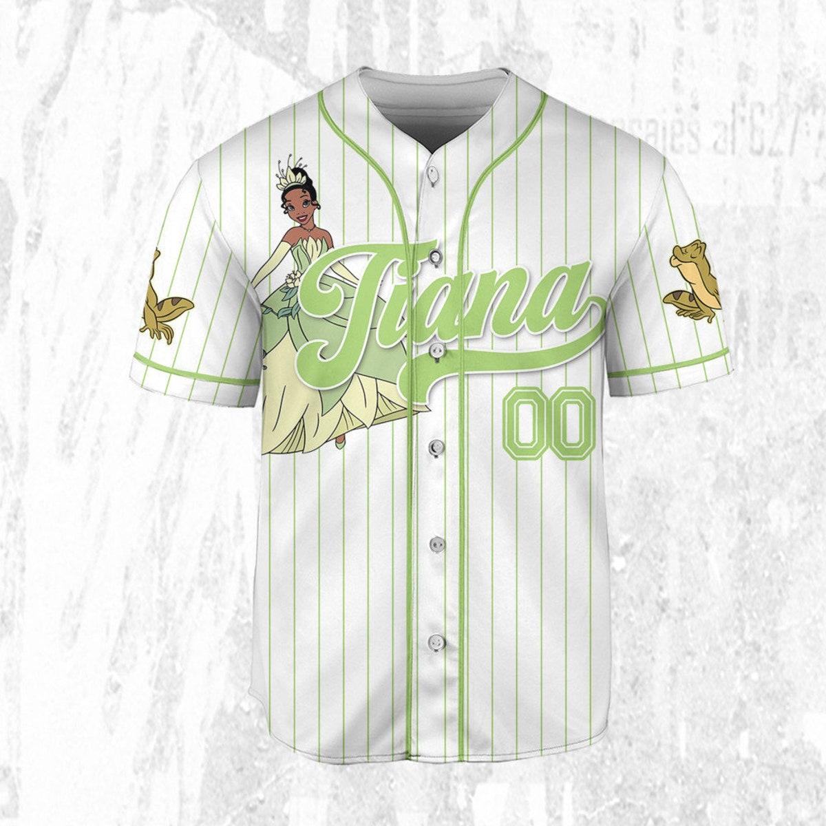 Mckenzieshoponline Disney Princess Tiana Princess And The Frog Simple Personalized Baseball Jersey For Fans - Image 4