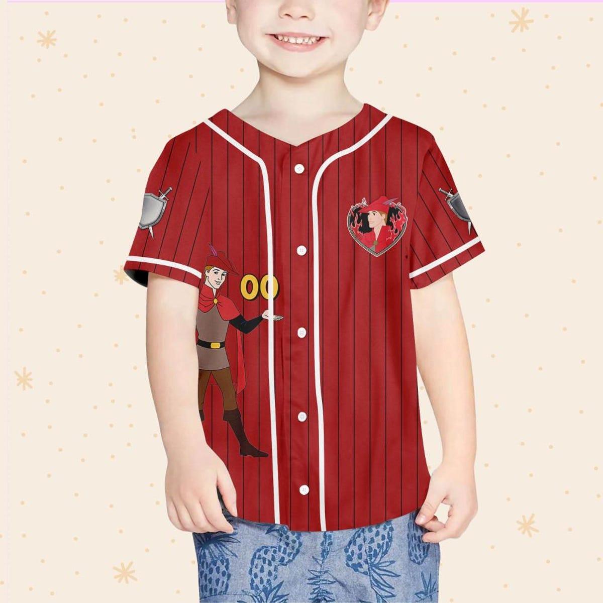 Mckenzieshoponline Disney Sleeping Beauty Prince Phillip Personalized Baseball Jersey For Fans - Image 5