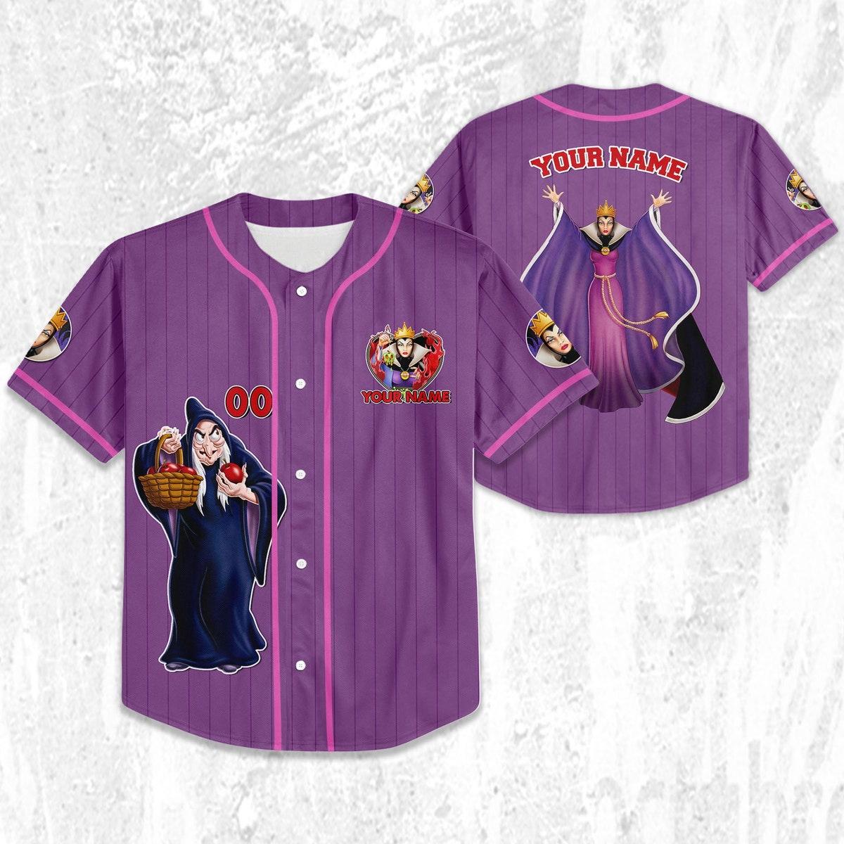 Mckenzieshoponline Disney Snow White And The Seven Dwarfs Personalized Baseball Jersey For Fans - Image 3