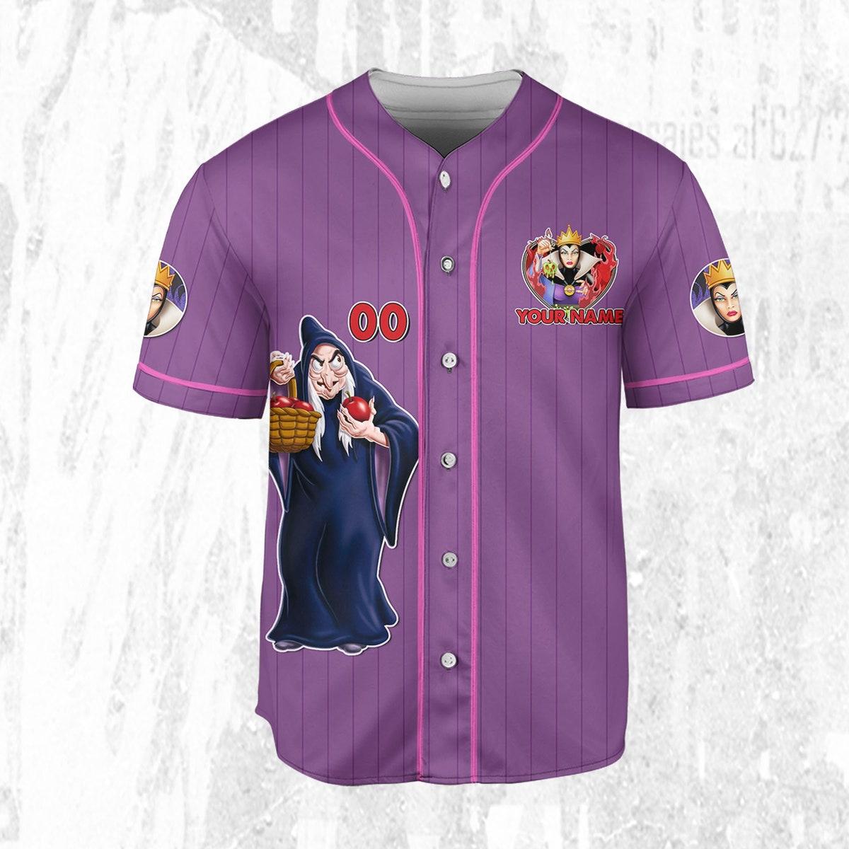 Mckenzieshoponline Disney Snow White And The Seven Dwarfs Personalized Baseball Jersey For Fans - Image 4