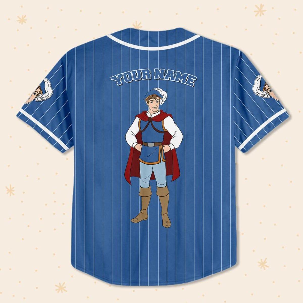 Mckenzieshoponline Disney Snow White Prince Florian Personalized Baseball Jersey For Fans - Image 4