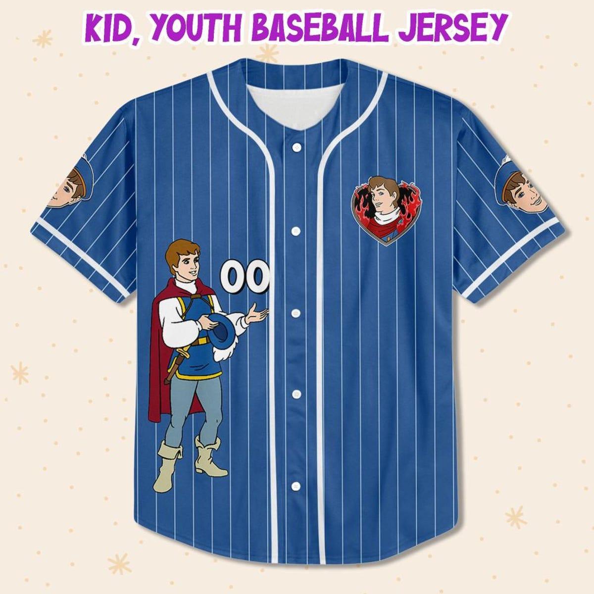 Mckenzieshoponline Disney Snow White Prince Florian Personalized Baseball Jersey For Fans - Image 3