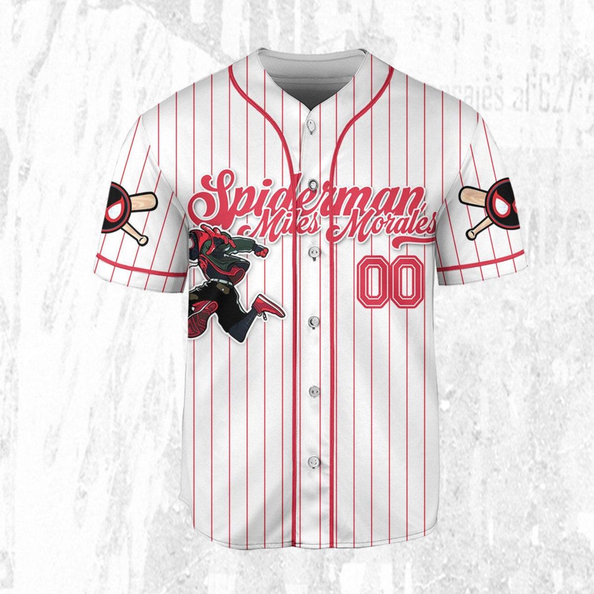 Mckenzieshoponline Disney Spiderman Spiderverse Miles Morales Personalized Baseball Jersey For Fans - Image 4