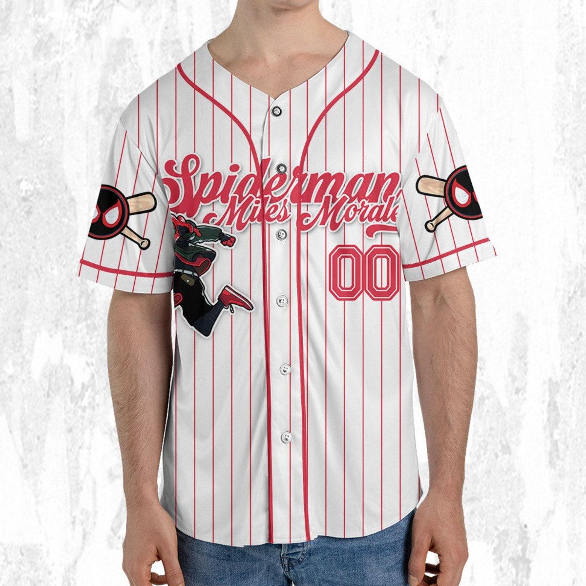 Mckenzieshoponline Disney Spiderman Spiderverse Miles Morales Personalized Baseball Jersey For Fans - Image 6
