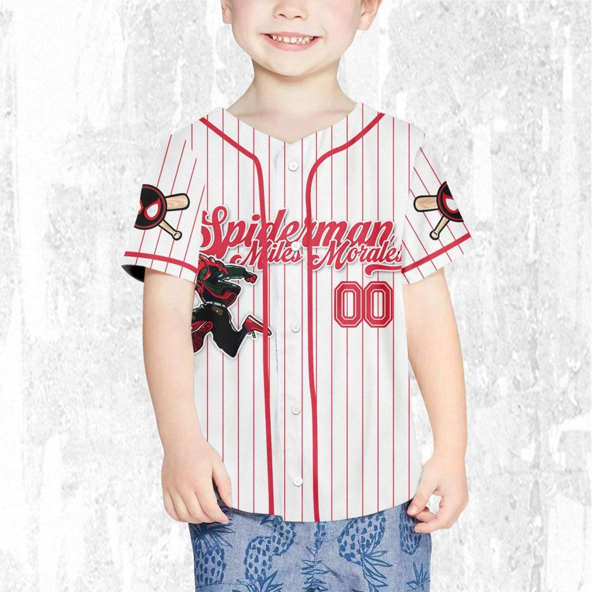 Mckenzieshoponline Disney Spiderman Spiderverse Miles Morales Personalized Baseball Jersey For Fans - Image 8