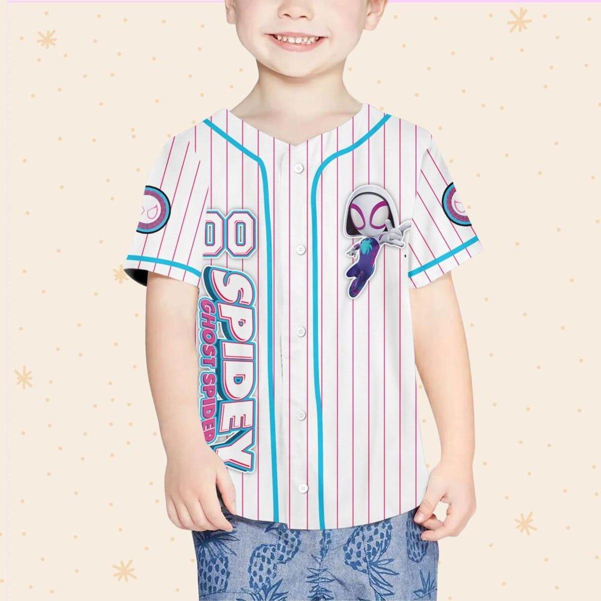 Mckenzieshoponline Disney Spidey And Friends Gwen Ghost Spider Personalized Baseball Jersey For Fans - Image 5