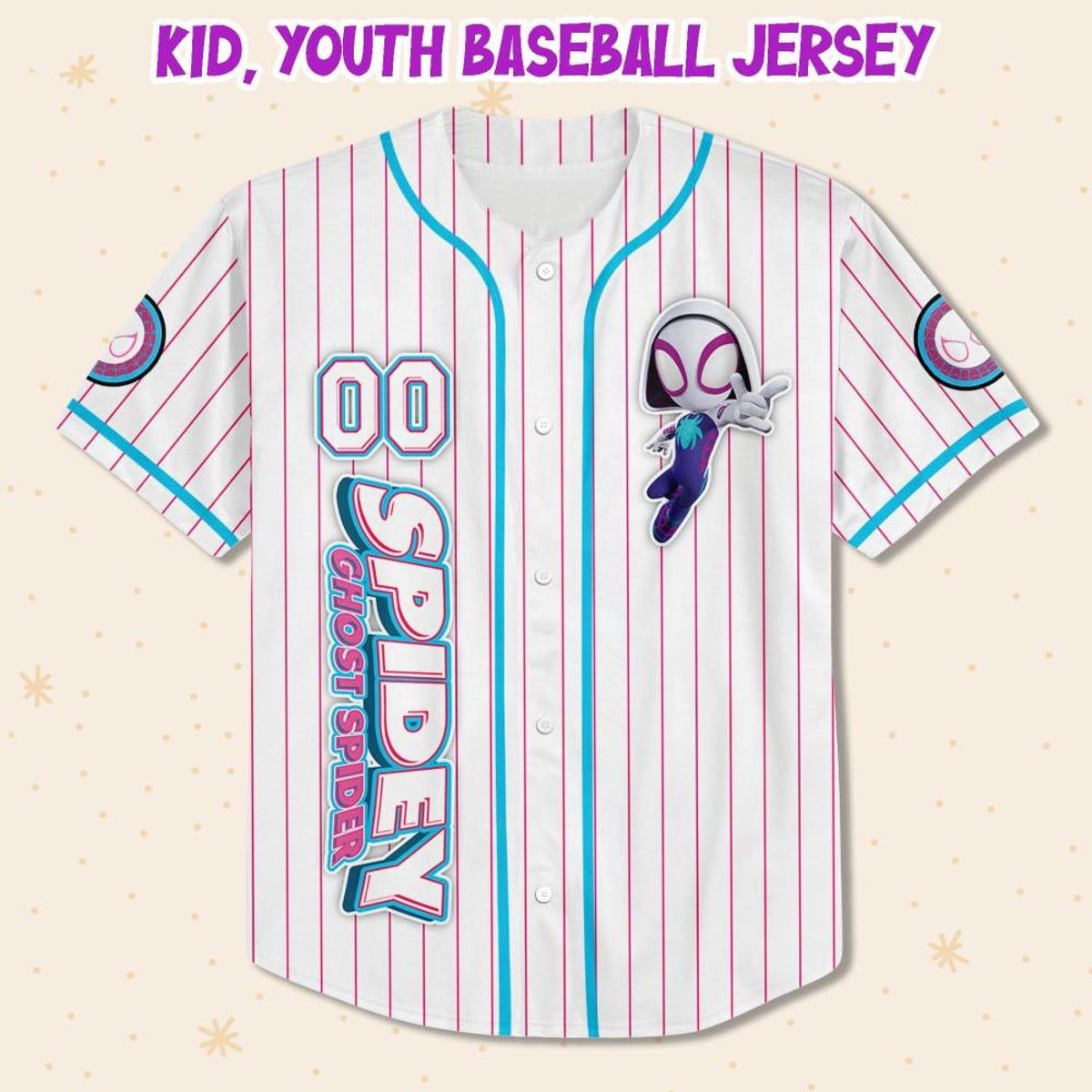 Mckenzieshoponline Disney Spidey And Friends Gwen Ghost Spider Personalized Baseball Jersey For Fans - Image 3