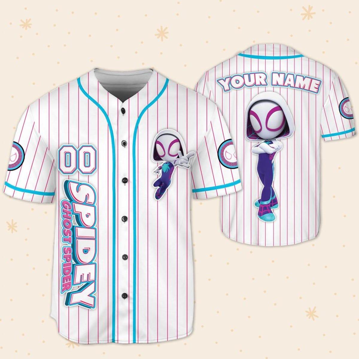 Mckenzieshoponline Disney Spidey And Friends Gwen Ghost Spider Personalized Baseball Jersey For Fans - Image 6