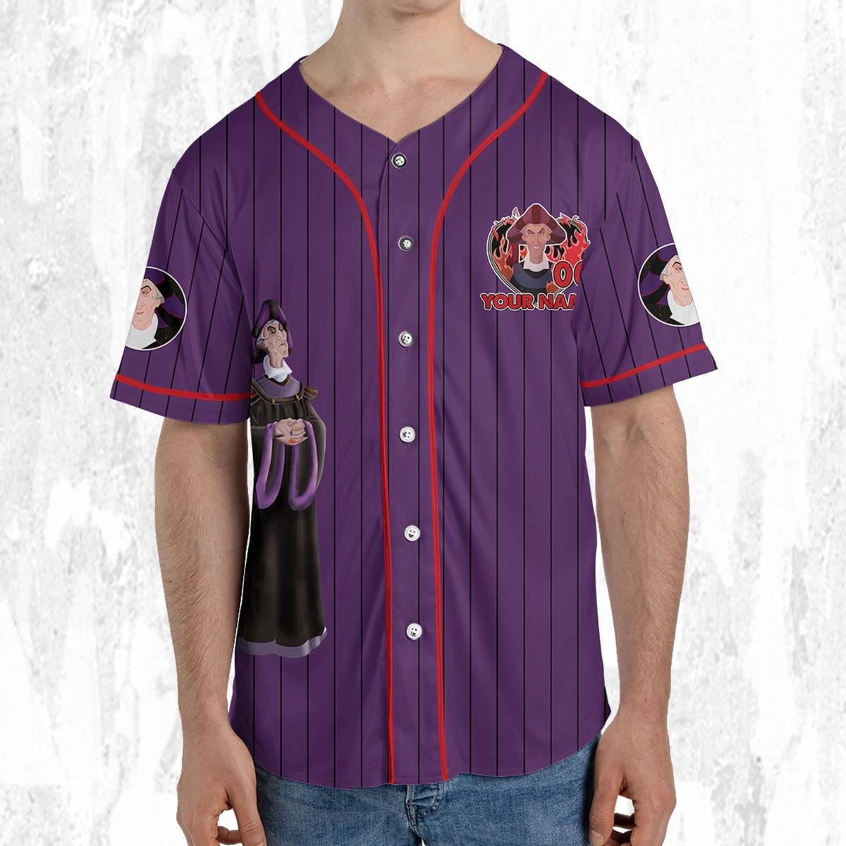 Mckenzieshoponline Disney The Hunchback Of Notre Dame Frollo Personalized Baseball Jersey For Fans - Image 6