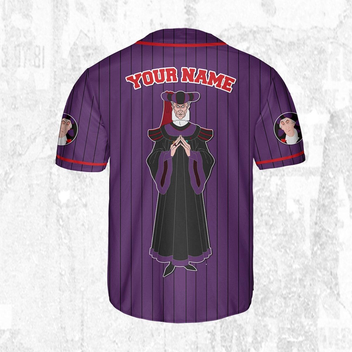Mckenzieshoponline Disney The Hunchback Of Notre Dame Frollo Personalized Baseball Jersey For Fans - Image 5