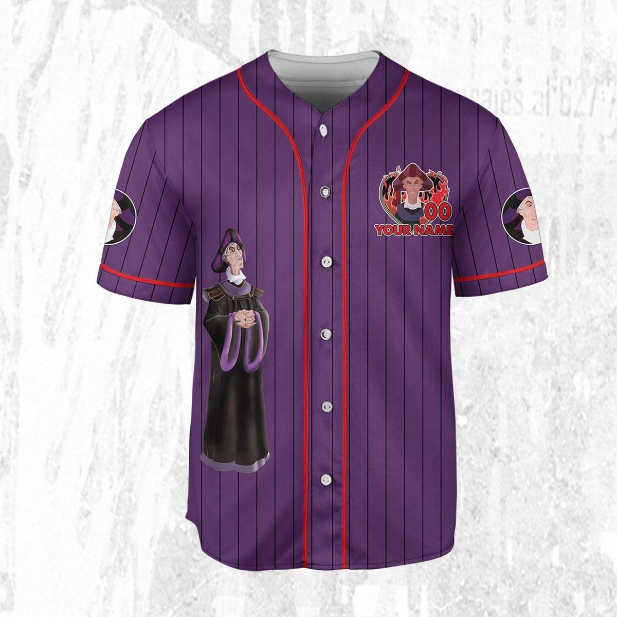 Mckenzieshoponline Disney The Hunchback Of Notre Dame Frollo Personalized Baseball Jersey For Fans - Image 4