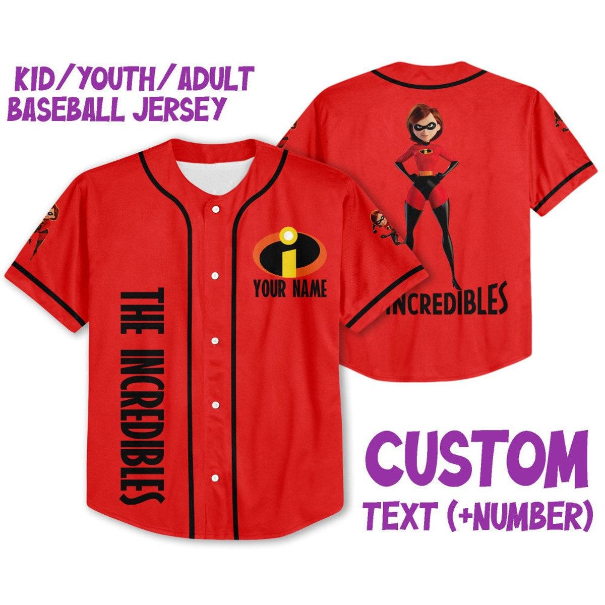 Mckenzieshoponline Disney The Incredibles Elastigirl Personalized Baseball Jersey For Fans
