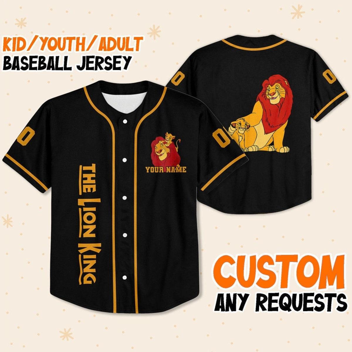 Mckenzieshoponline Disney The Lion King Father And Son Personalized Baseball Jersey For Fans