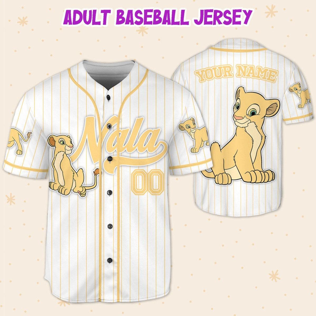 Mckenzieshoponline Disney The Lion King Nala Simple Stripe Personalized Baseball Jersey For Fans - Image 6