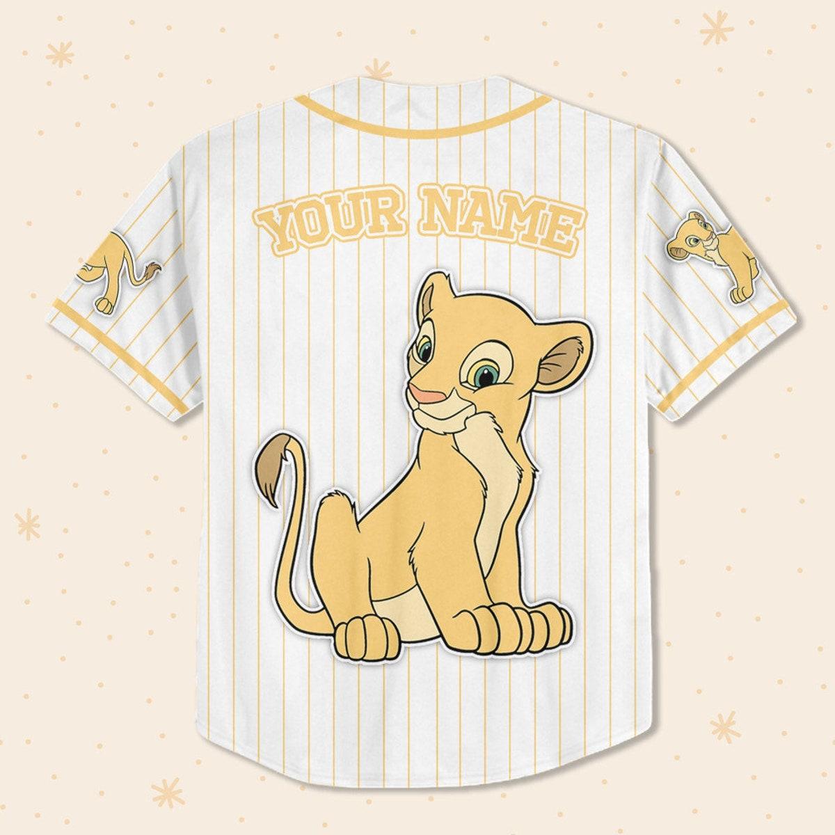 Mckenzieshoponline Disney The Lion King Nala Simple Stripe Personalized Baseball Jersey For Fans - Image 4