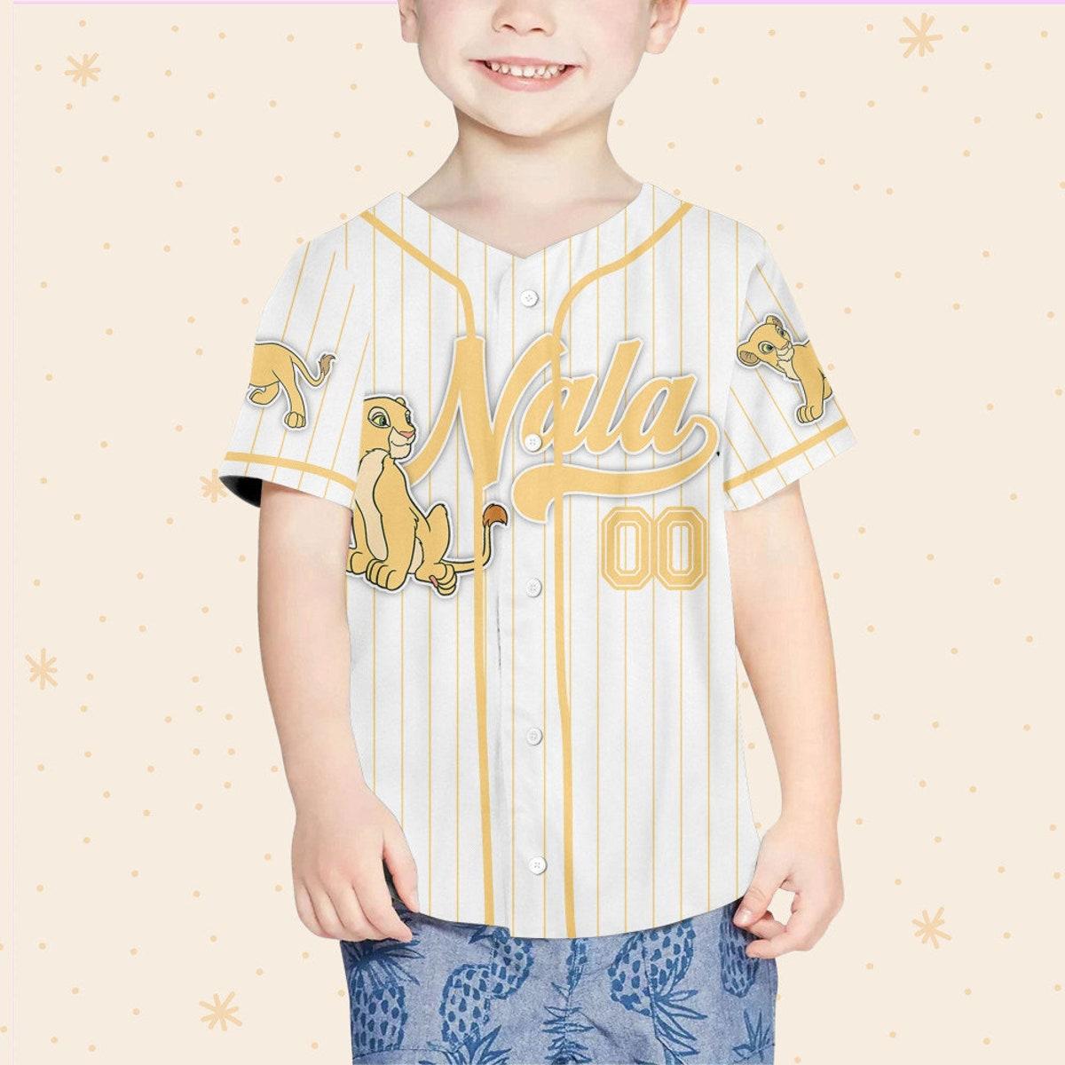 Mckenzieshoponline Disney The Lion King Nala Simple Stripe Personalized Baseball Jersey For Fans - Image 5