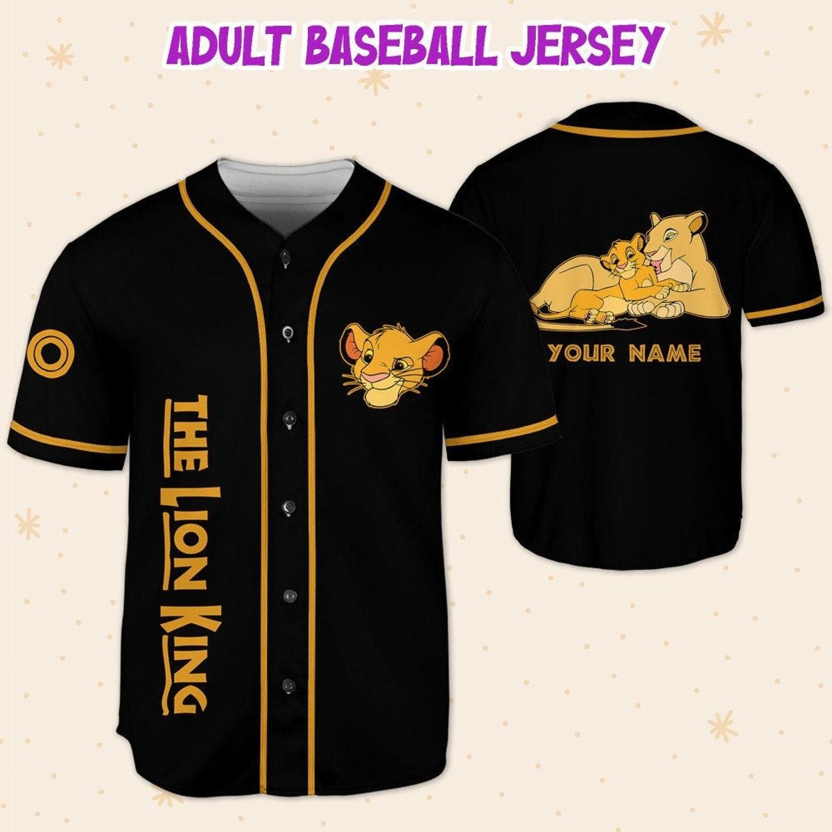 Mckenzieshoponline Disney The Lion King Sarabi And Simba Personalized Baseball Jersey For Fans - Image 6