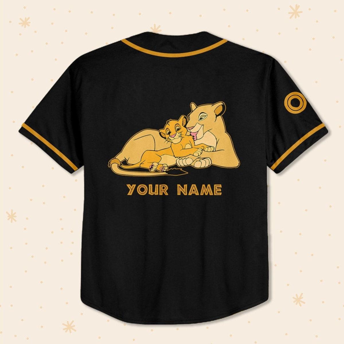 Mckenzieshoponline Disney The Lion King Sarabi And Simba Personalized Baseball Jersey For Fans - Image 4