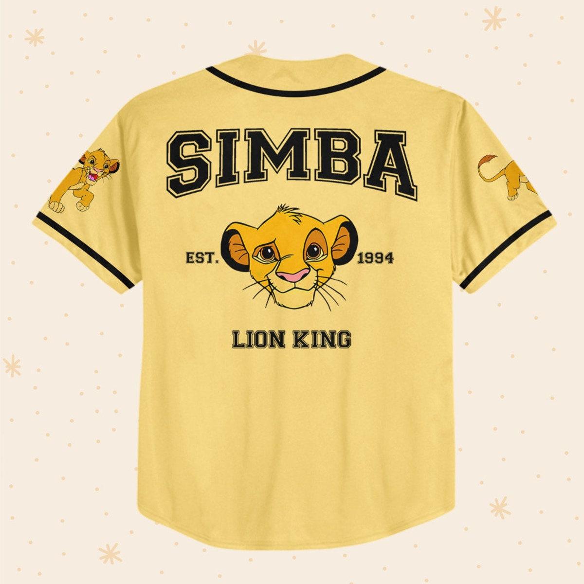Mckenzieshoponline Disney The Lion King Vintage Simba Personalized Baseball Jersey For Fans - Image 4