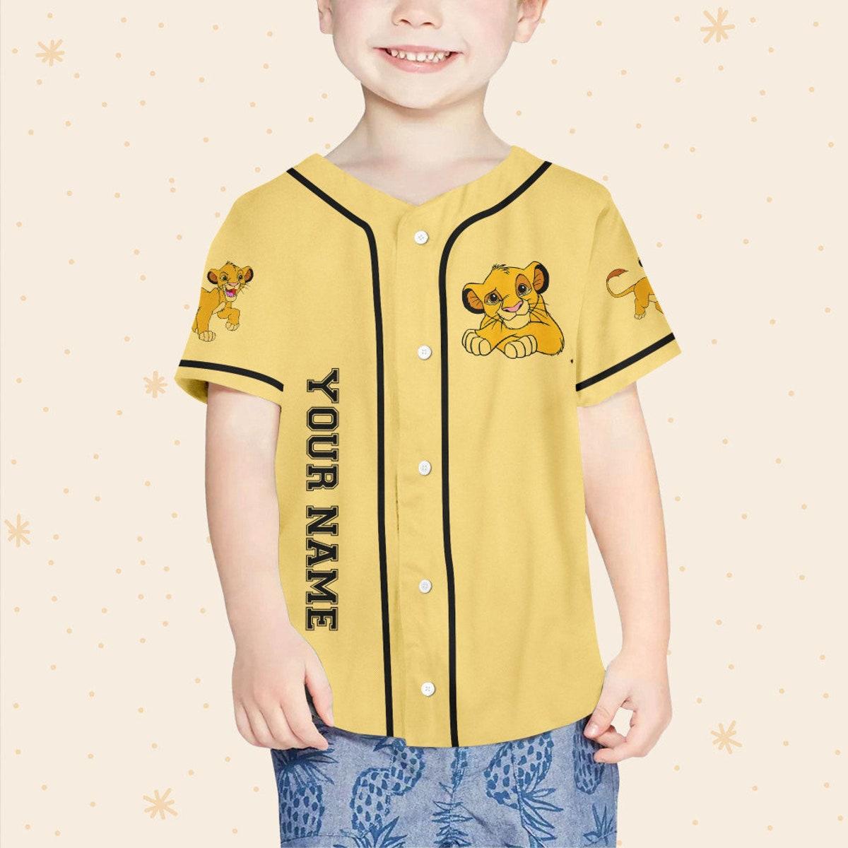 Mckenzieshoponline Disney The Lion King Vintage Simba Personalized Baseball Jersey For Fans - Image 5