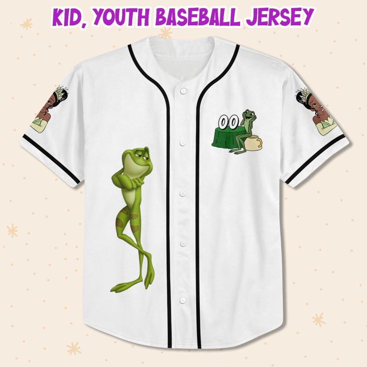Mckenzieshoponline Disney Tiana Princess Happy White Black Personalized Baseball Jersey For Fans - Image 3