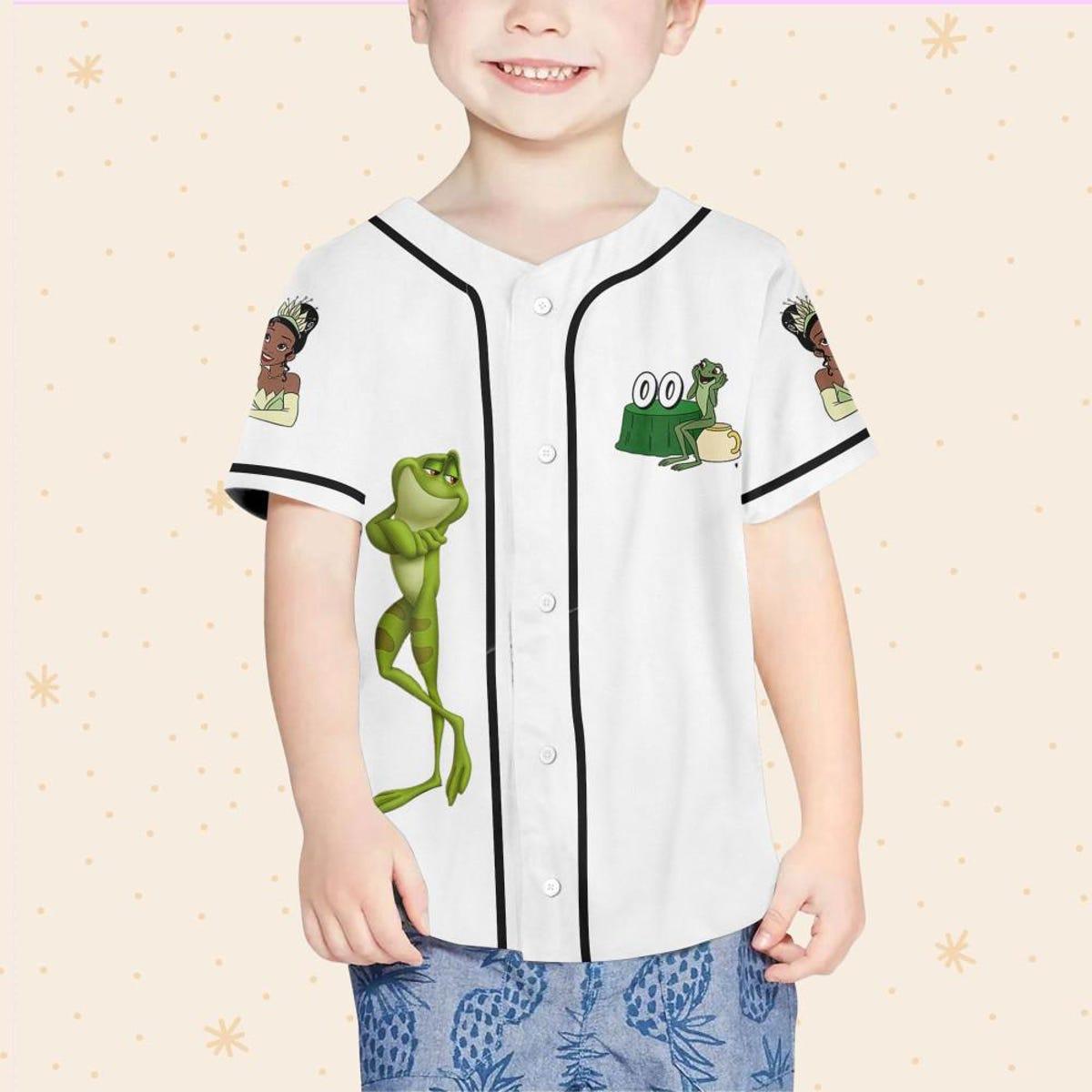 Mckenzieshoponline Disney Tiana Princess Happy White Black Personalized Baseball Jersey For Fans - Image 5