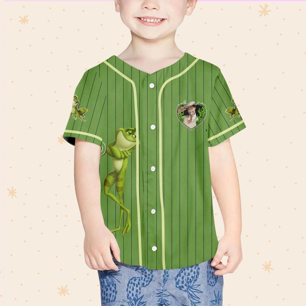 Mckenzieshoponline Disney Tiara Prince Naveent Green Personalized Baseball Jersey For Fans - Image 5