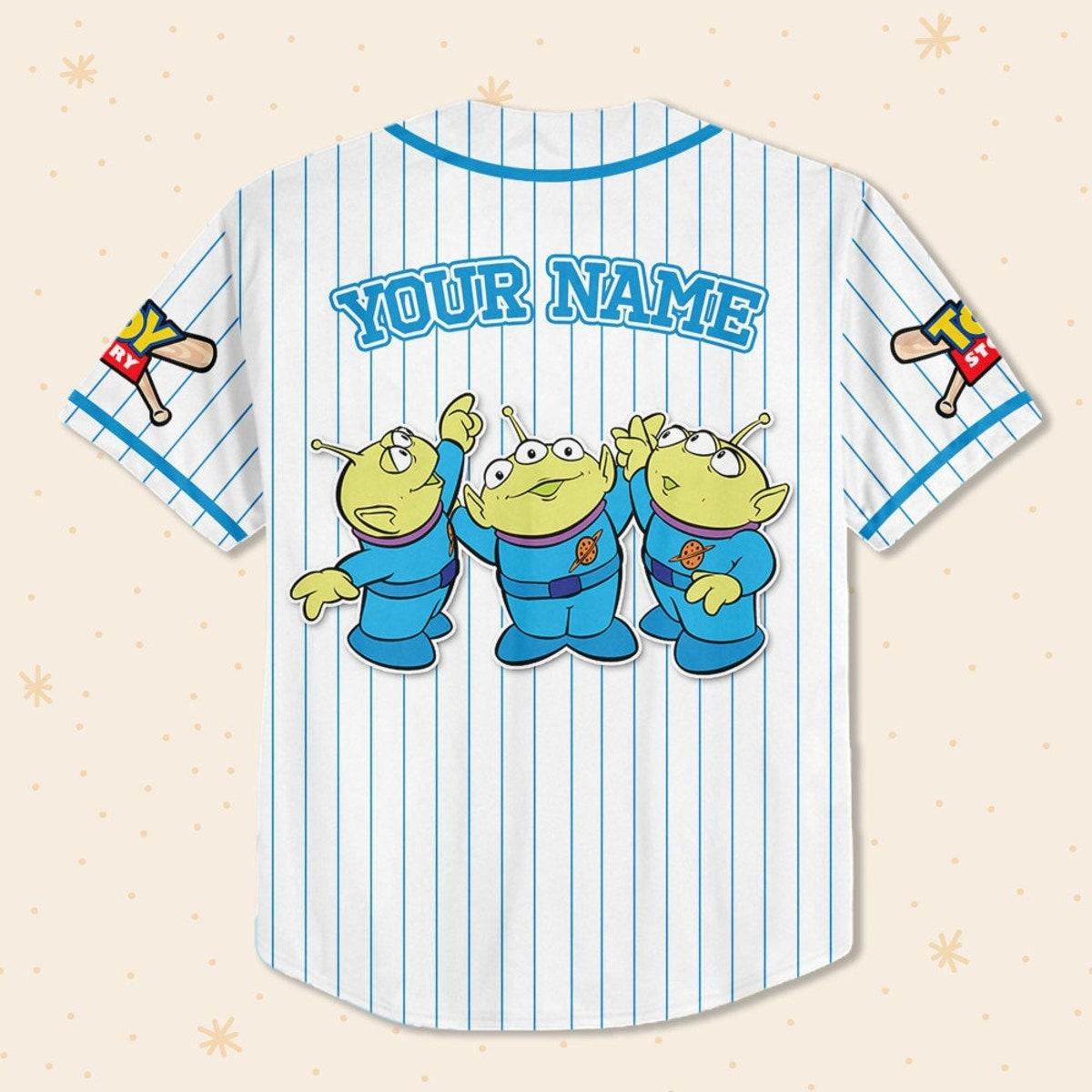 Mckenzieshoponline Disney Toy Story Aliens Personalized Baseball Jersey For Fans - Image 4