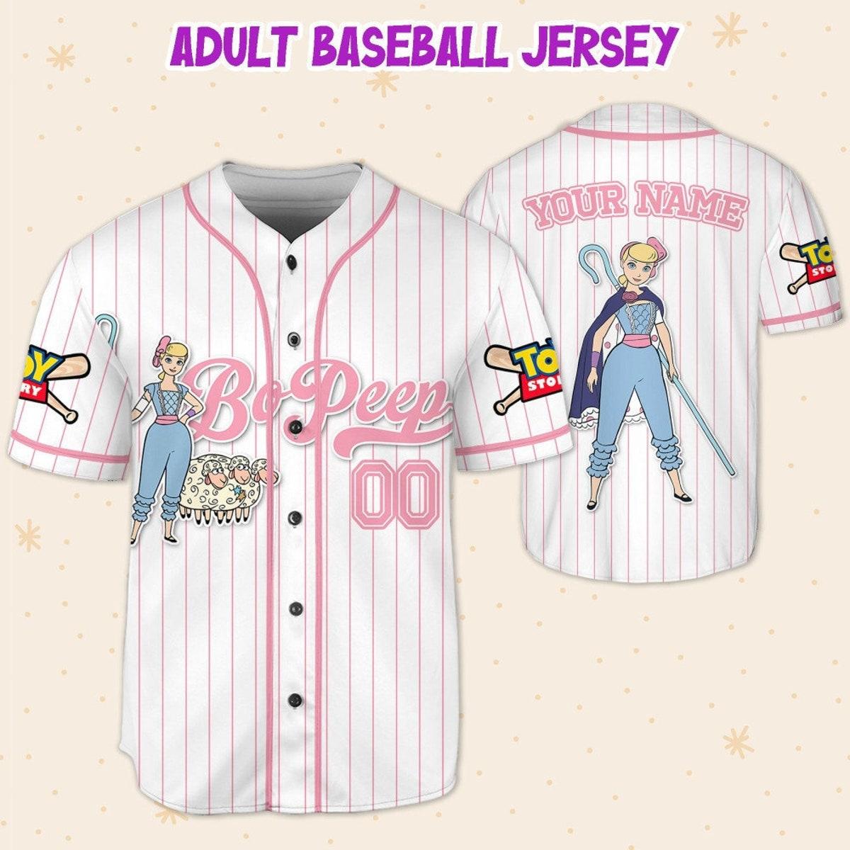 Mckenzieshoponline Disney Toy Story Bo Peep Name Personalized Baseball Jersey For Fans - Image 6