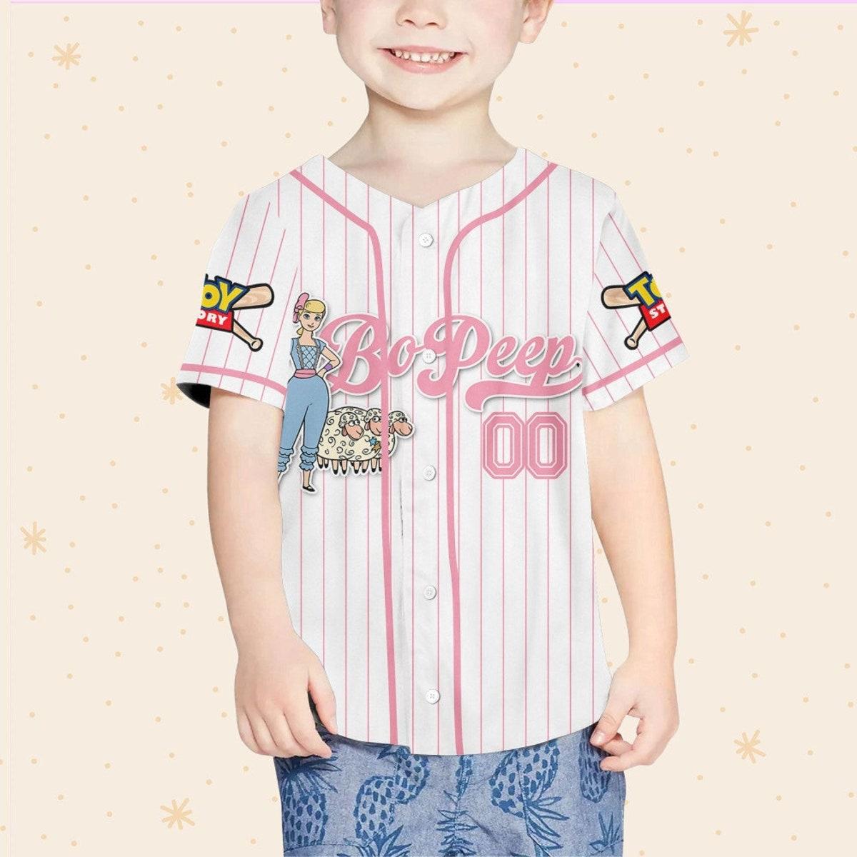 Mckenzieshoponline Disney Toy Story Bo Peep Name Personalized Baseball Jersey For Fans - Image 5