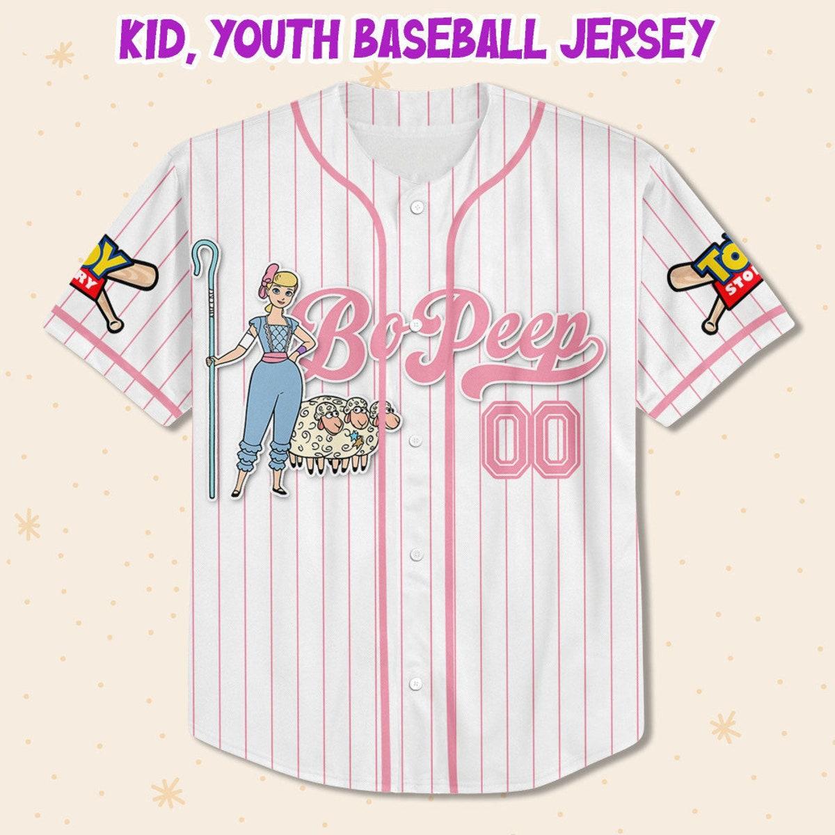 Mckenzieshoponline Disney Toy Story Bo Peep Name Personalized Baseball Jersey For Fans - Image 3