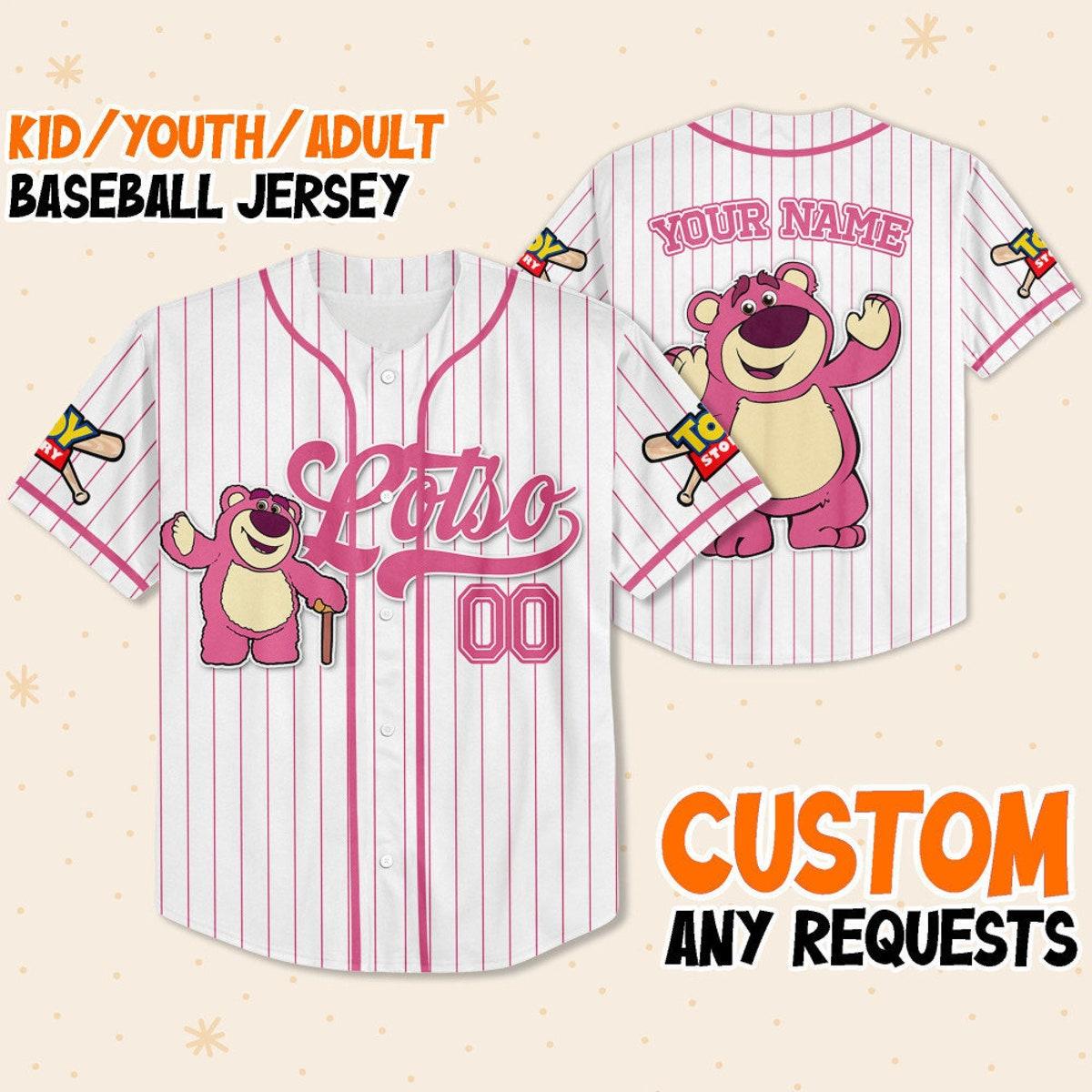 Mckenzieshoponline Disney Toy Story Lotso Disney Personalized Baseball Jersey For Fans - Image 2