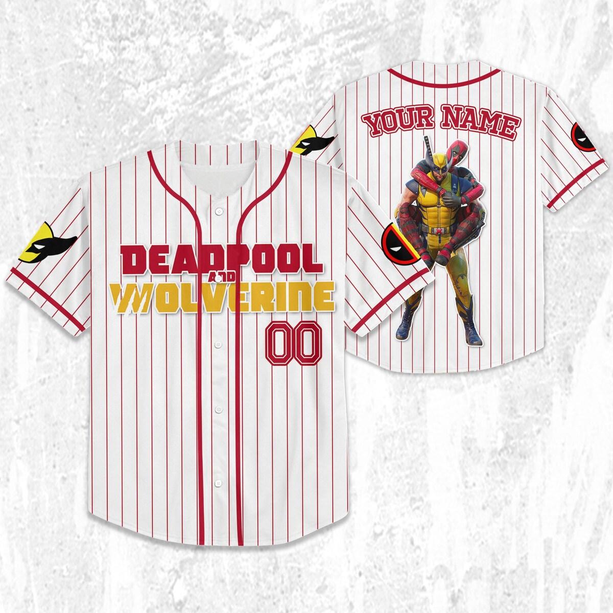 Mckenzieshoponline Disney W And D Friendship Deadpool Simple Personalized Baseball Jersey For Fans - Image 3
