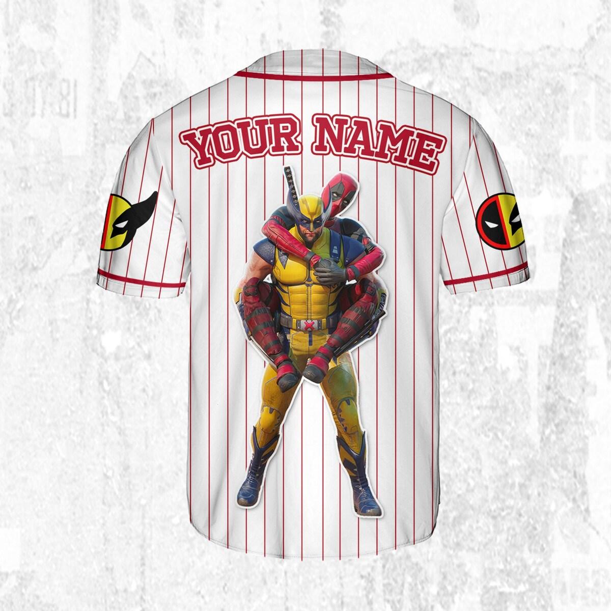 Mckenzieshoponline Disney W And D Friendship Deadpool Simple Personalized Baseball Jersey For Fans - Image 5