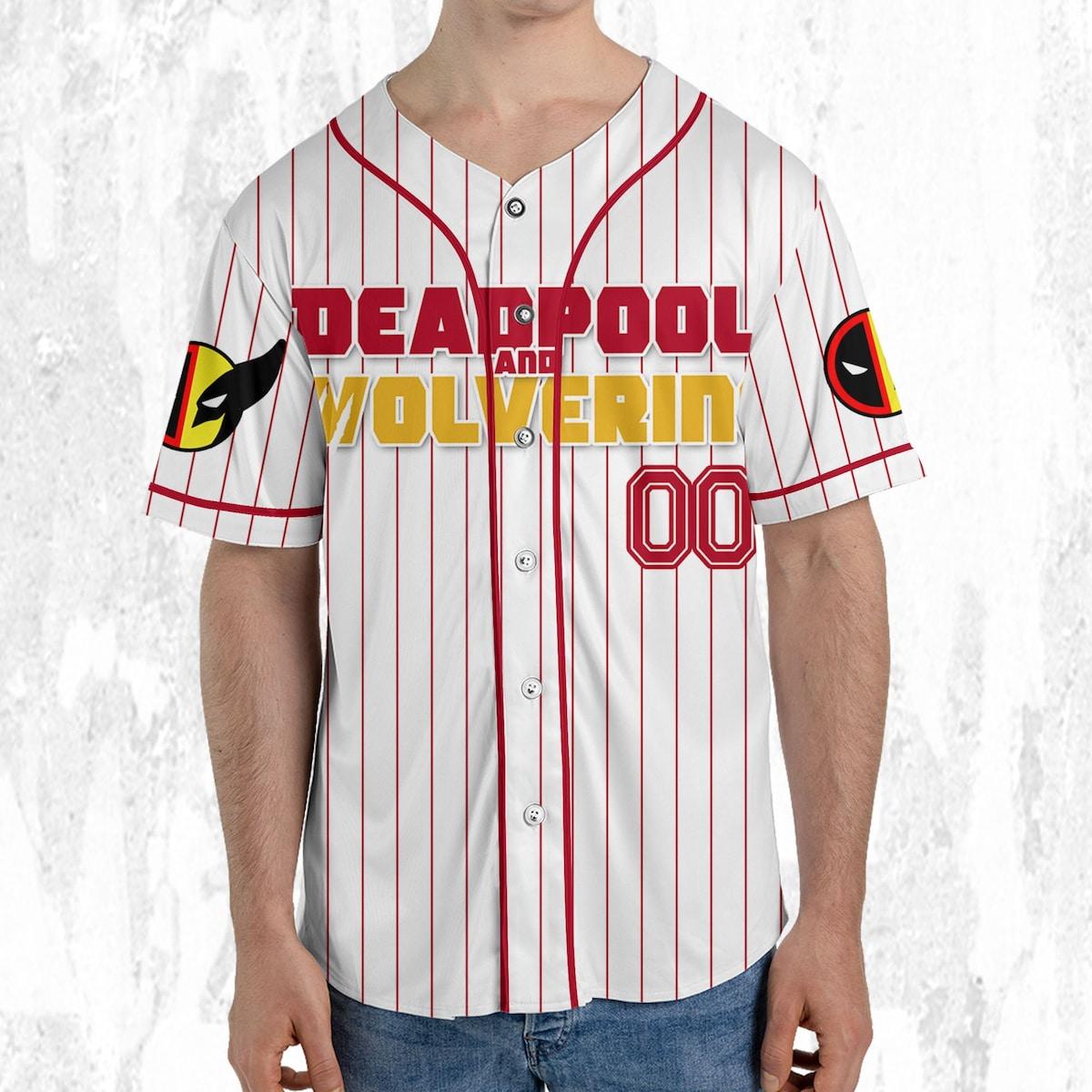 Mckenzieshoponline Disney W And D Friendship Deadpool Simple Personalized Baseball Jersey For Fans - Image 6