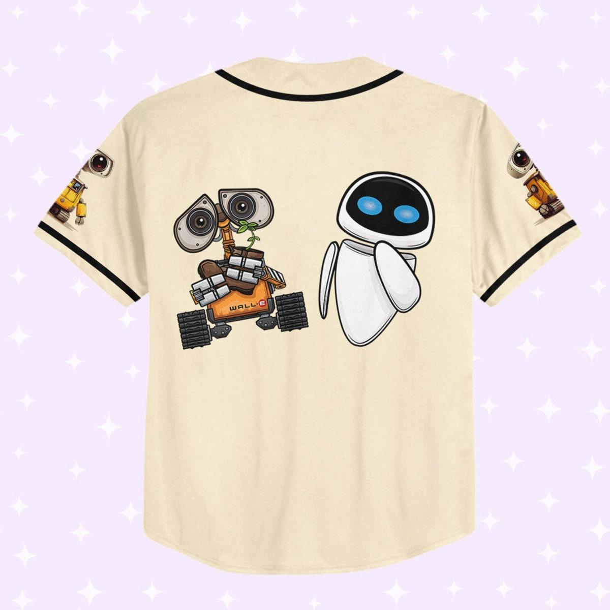 Mckenzieshoponline Disney Wall-e And Eve Personalized Baseball Jersey For Fans - Image 4