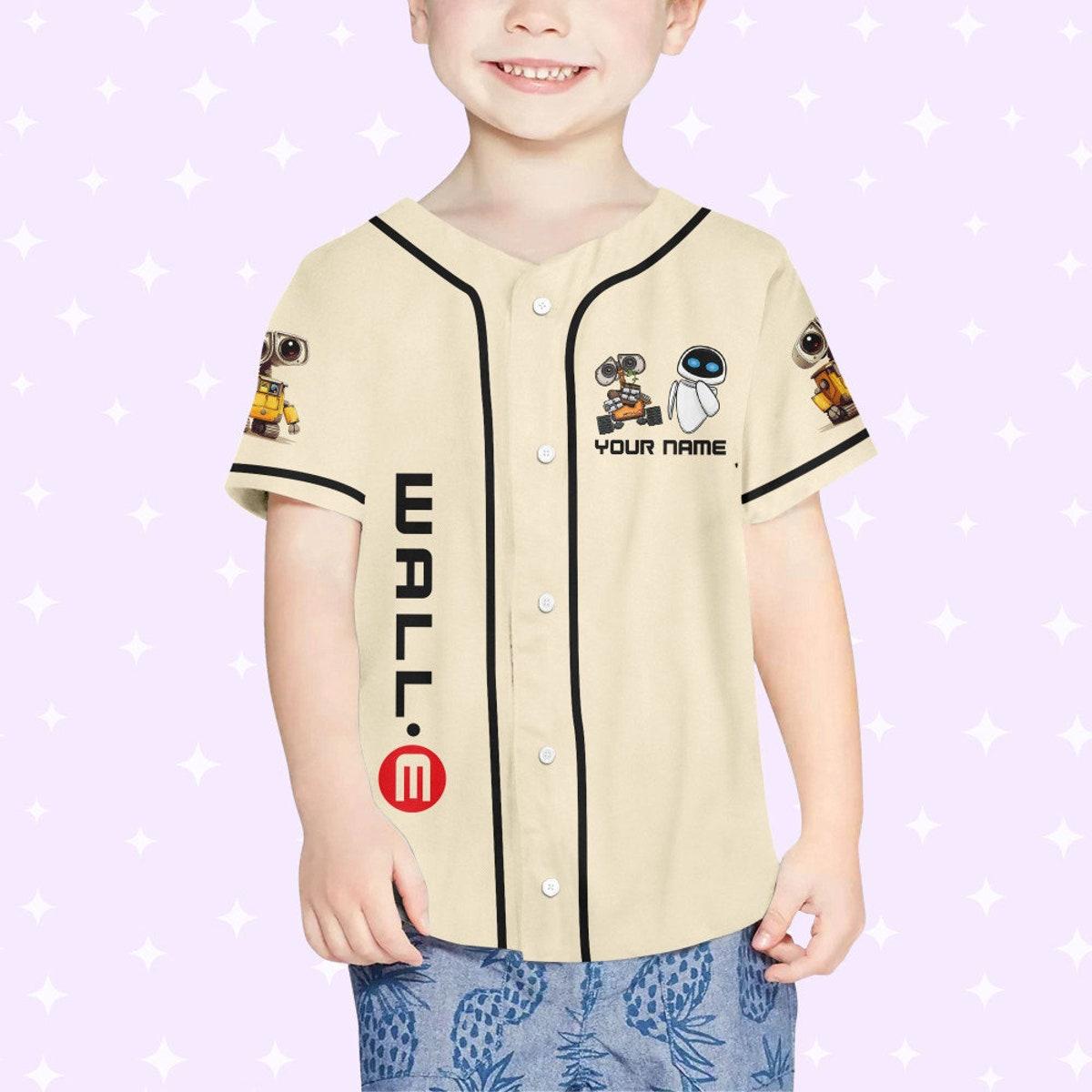 Mckenzieshoponline Disney Wall-e And Eve Personalized Baseball Jersey For Fans - Image 5