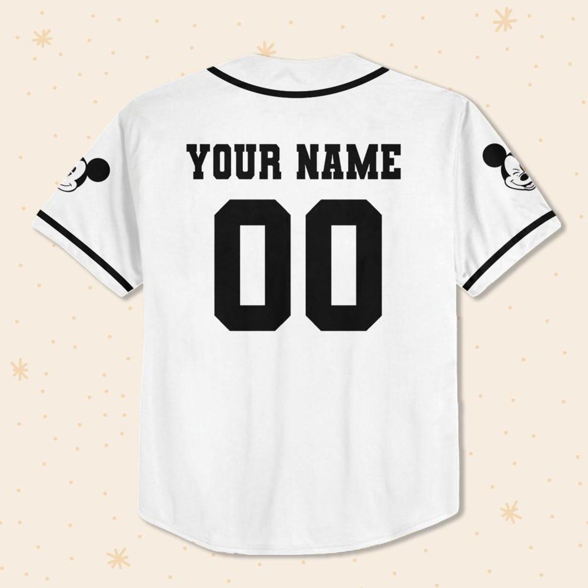 Mckenzieshoponline Disney Walt Disney World White Personalized Baseball Jersey For Fans - Image 4