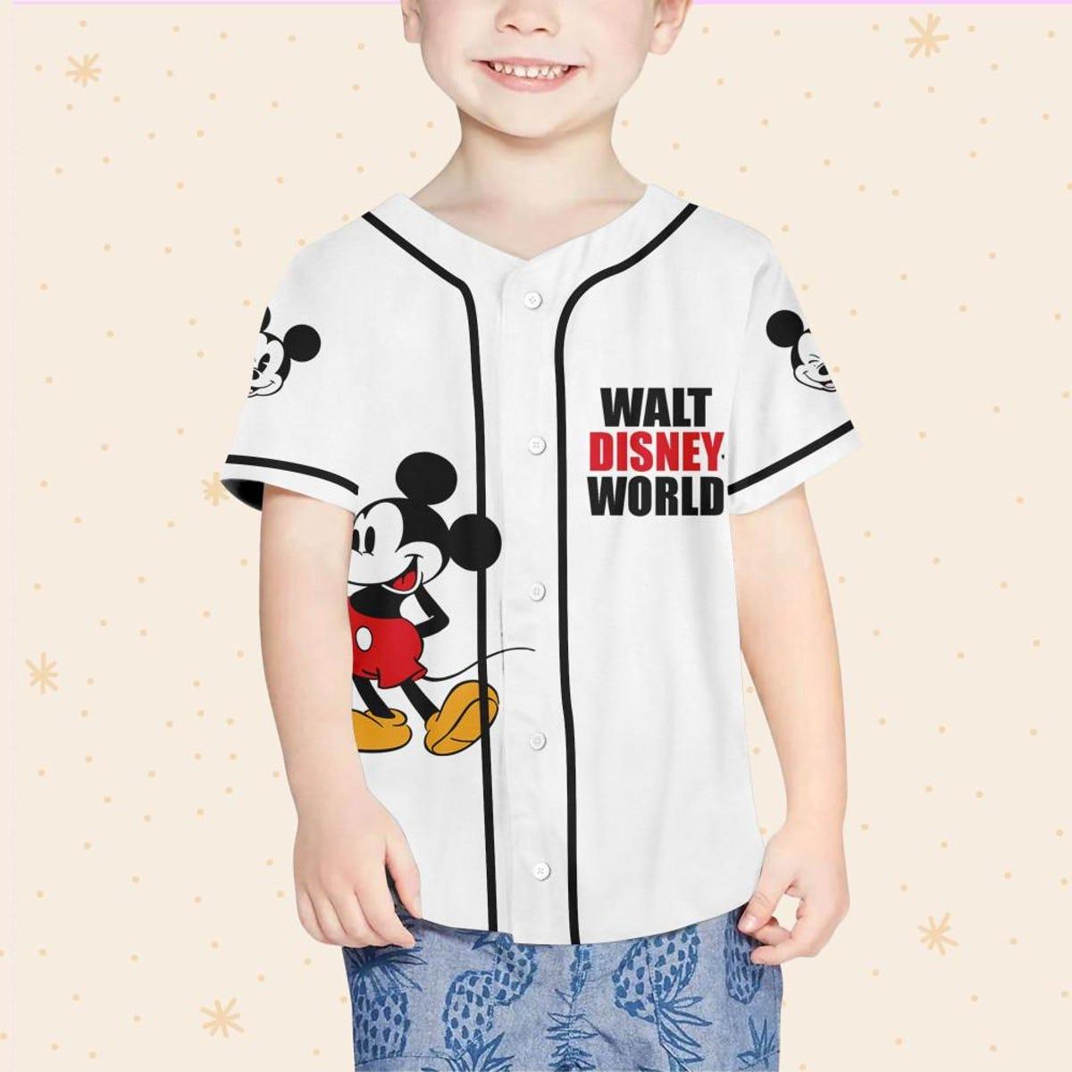 Mckenzieshoponline Disney Walt Disney World White Personalized Baseball Jersey For Fans - Image 5