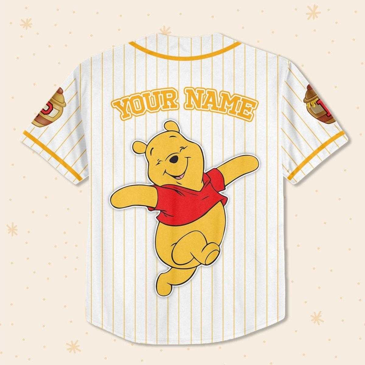 Mckenzieshoponline Disney Winnie The Pooh Pooh Personalized Baseball Jersey For Fans - Image 4
