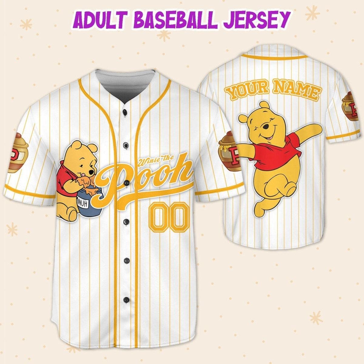 Mckenzieshoponline Disney Winnie The Pooh Pooh Personalized Baseball Jersey For Fans - Image 6