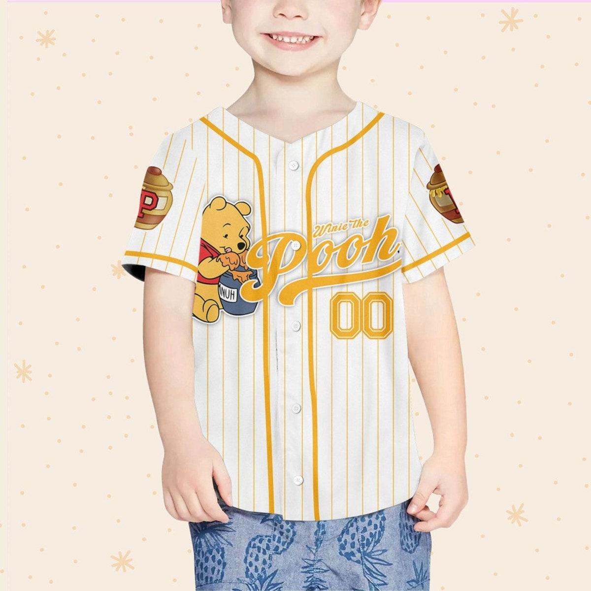 Mckenzieshoponline Disney Winnie The Pooh Pooh Personalized Baseball Jersey For Fans - Image 5