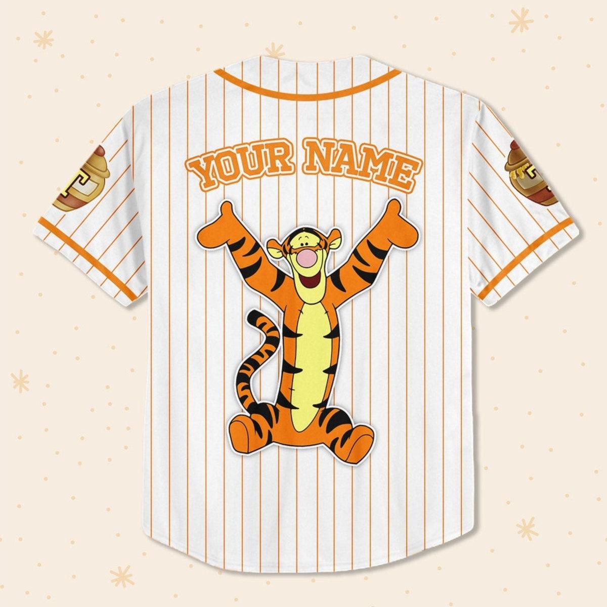 Mckenzieshoponline Disney Winnie The Pooh Tigger Personalized Baseball Jersey For Fans - Image 4