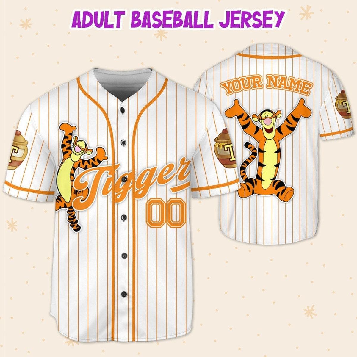 Mckenzieshoponline Disney Winnie The Pooh Tigger Personalized Baseball Jersey For Fans - Image 6