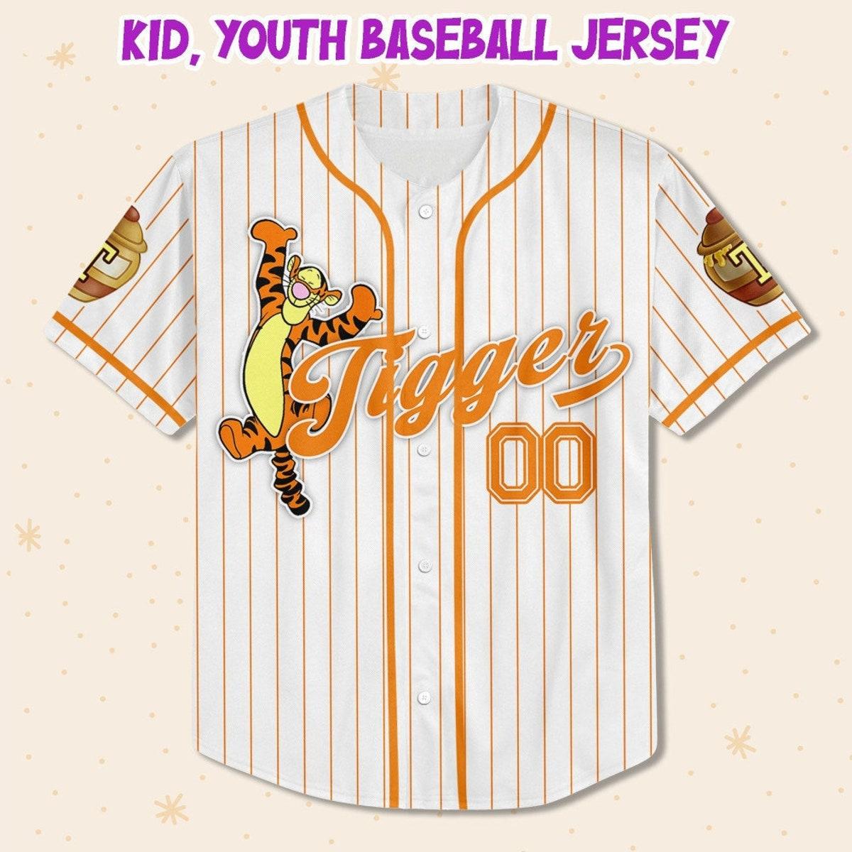 Mckenzieshoponline Disney Winnie The Pooh Tigger Personalized Baseball Jersey For Fans - Image 3