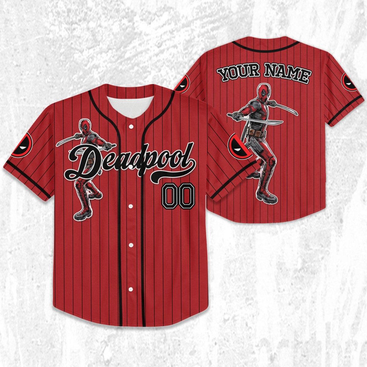 Mckenzieshoponline Disney Wolverine And Deadpool Hero Sport Personalized Baseball Jersey For Fans - Image 3
