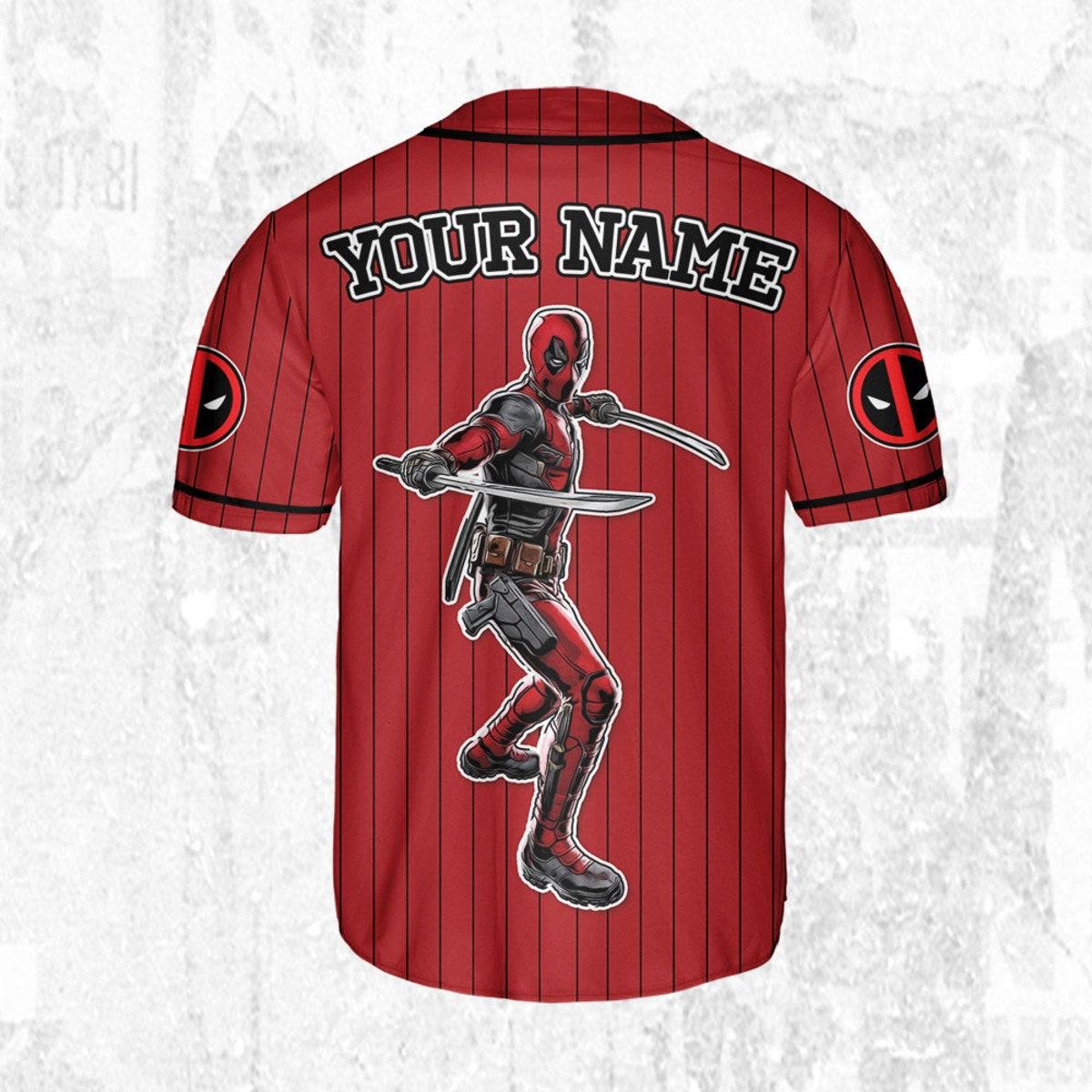 Mckenzieshoponline Disney Wolverine And Deadpool Hero Sport Personalized Baseball Jersey For Fans - Image 5