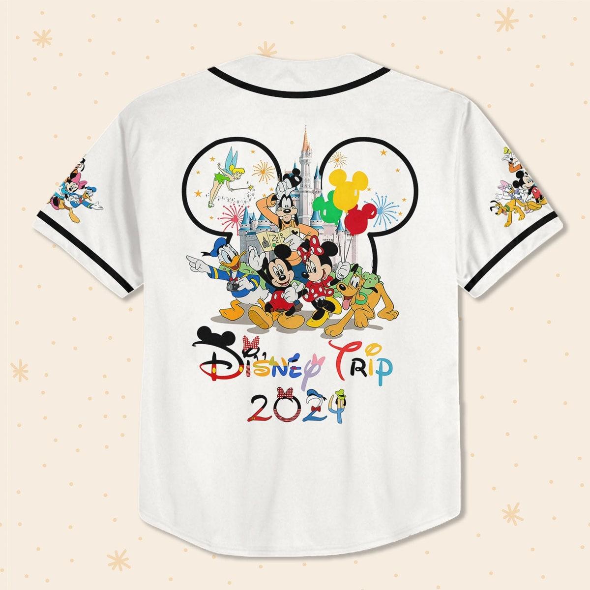 Mckenzieshoponline Disneyland Disney Trip With Minnie Mouse 2024 Personalized Baseball Jersey For Fans - Image 4