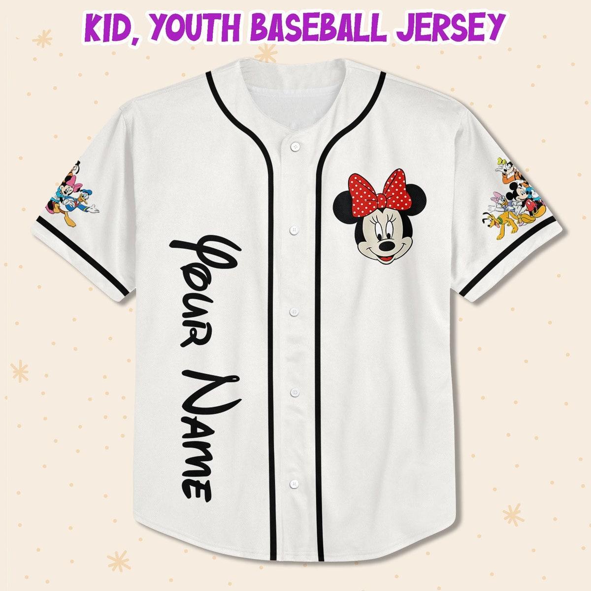 Mckenzieshoponline Disneyland Disney Trip With Minnie Mouse 2024 Personalized Baseball Jersey For Fans - Image 3